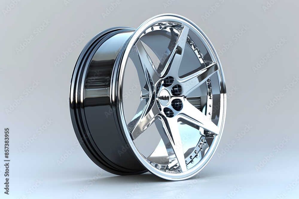 Obraz premium Close-up white wheel