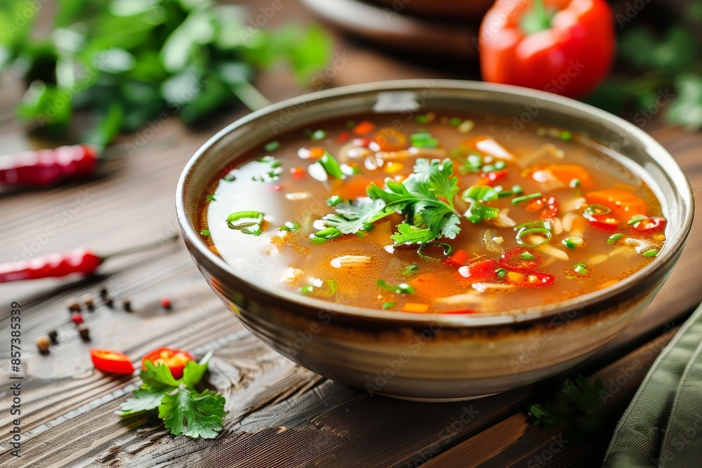 Chinese soup in a bowl Chinese soup in a bowl
