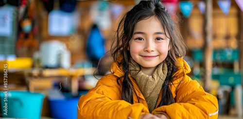 Color portrait of a smiling child