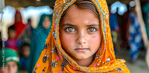 Color portrait of a smiling child