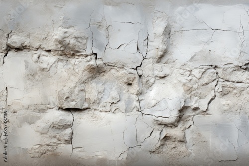 White cement wall texture with concrete stone in a abstract way from natural sta, generative IA photo