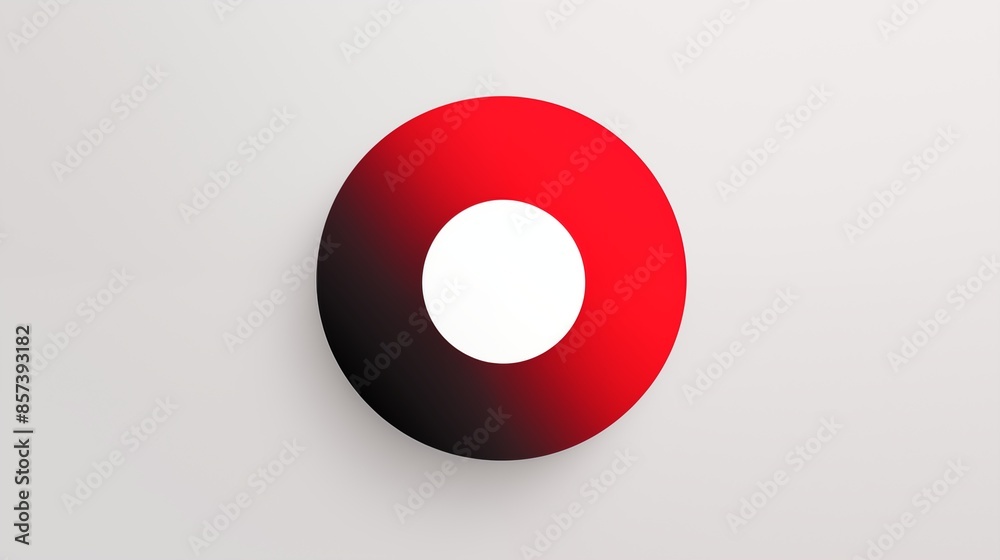 Minimalist Abstract Gradient Circle with Red and White Color Minimalist Abstract Gradient Circle with Red and White Color