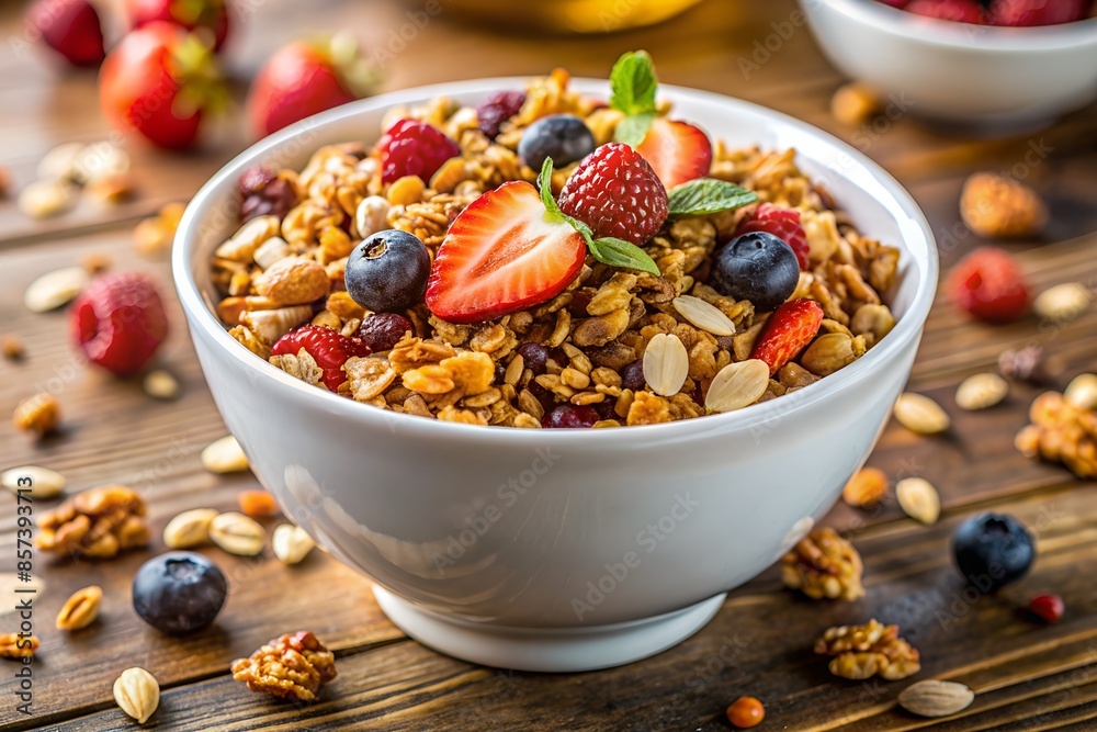 Muesli with berries and nuts Muesli with berries and nuts