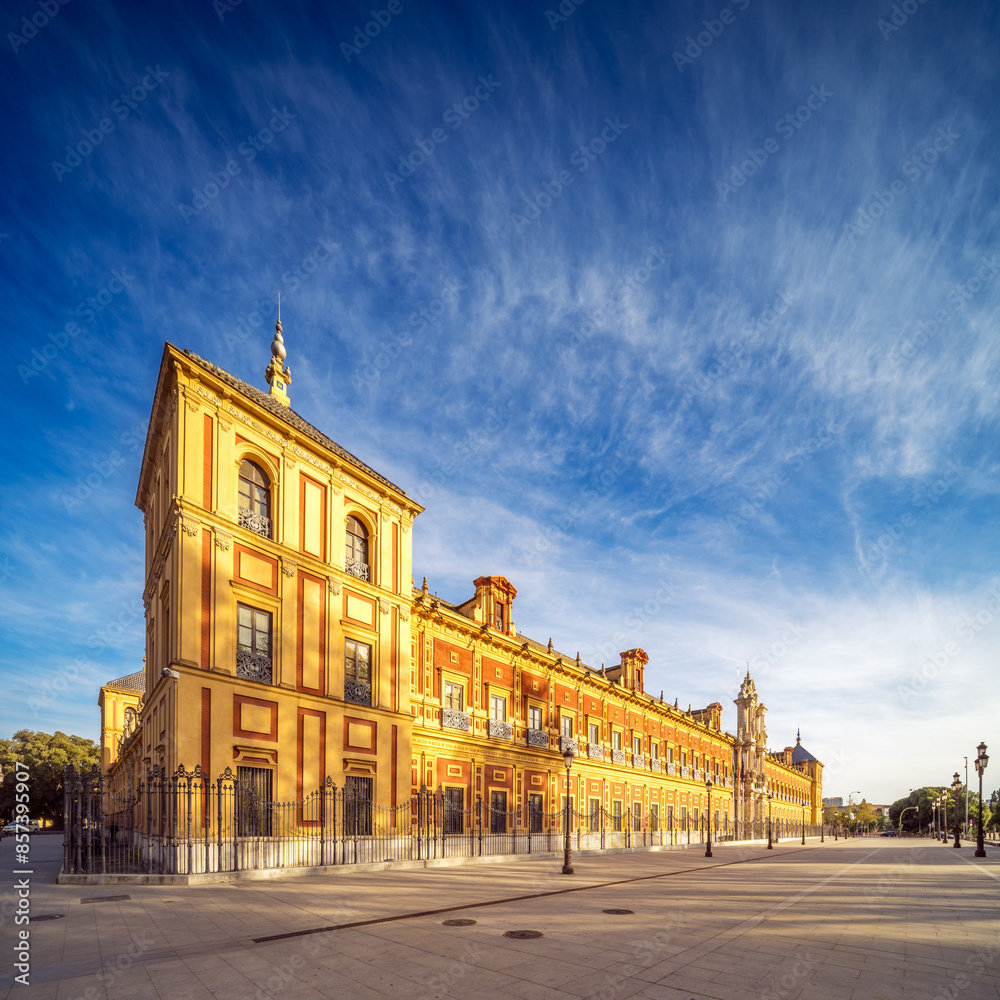 Fototapeta premium Palacio de San Telmo, Government Building in Seville, Spain
