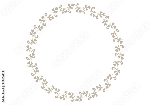 Marco floral de bodas de color amarillo grisácea
