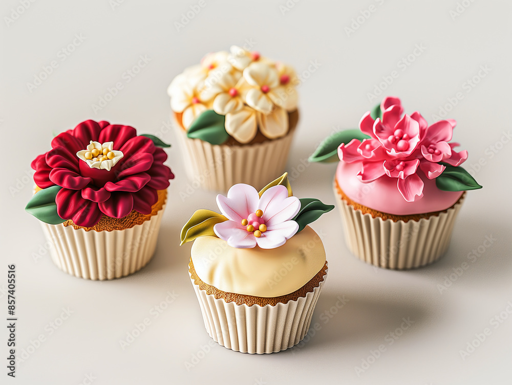 cupcakes with flowers cupcakes with flowers