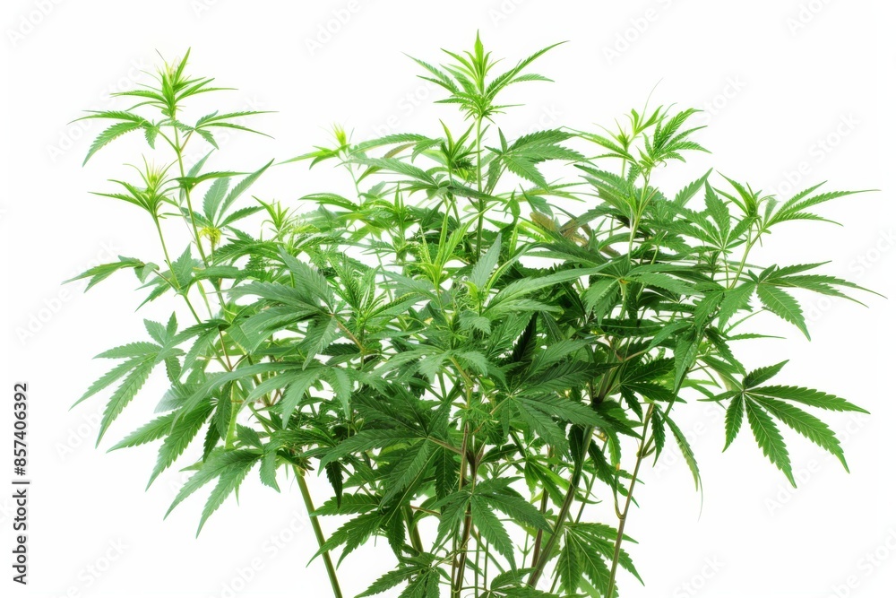 Cannabis Plant on White Background Cannabis Plant on White Background