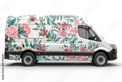 Floral Wrapped Van photo