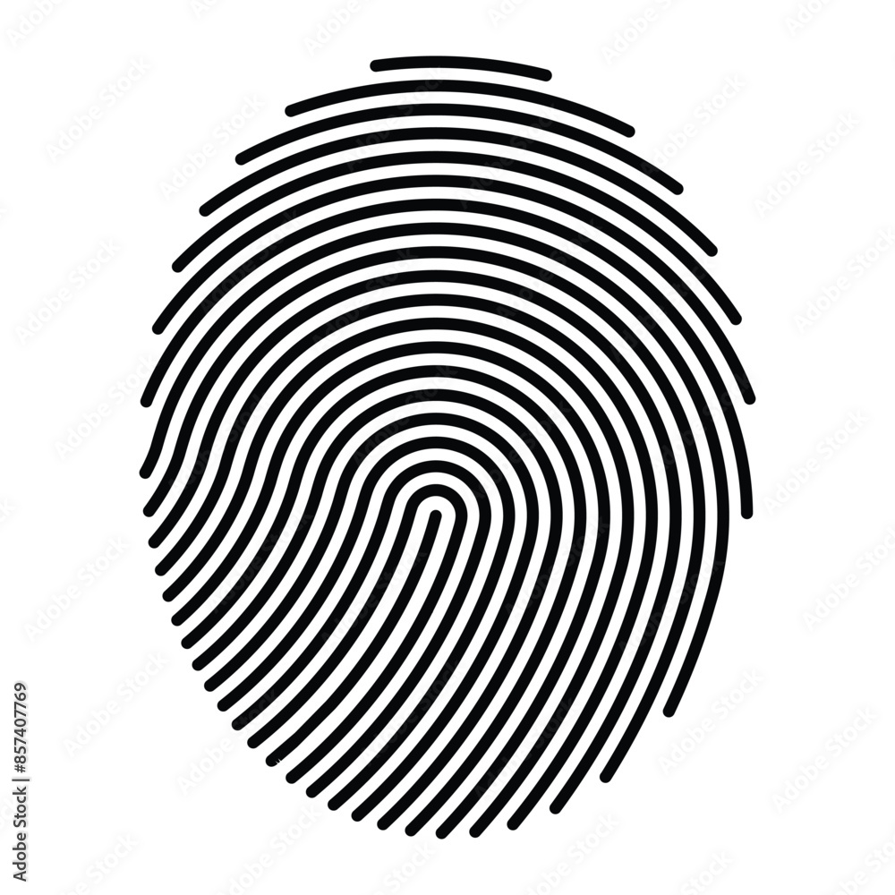 Fingerprint vector icon. Personal id identity. Press finger, scan for safety. Unique touch id. Individual fingertip. Fingerprint vector icon. Personal id identity. Press finger, scan for safety. Unique touch id. Individual fingertip.