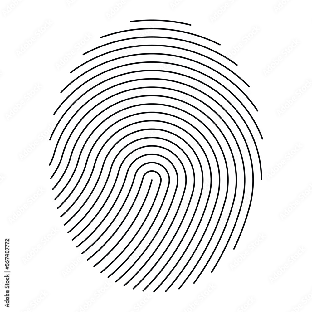 Fingerprint vector icon. Personal id identity. Press finger, scan for safety. Unique touch id. Individual fingertip. Fingerprint vector icon. Personal id identity. Press finger, scan for safety. Unique touch id. Individual fingertip.
