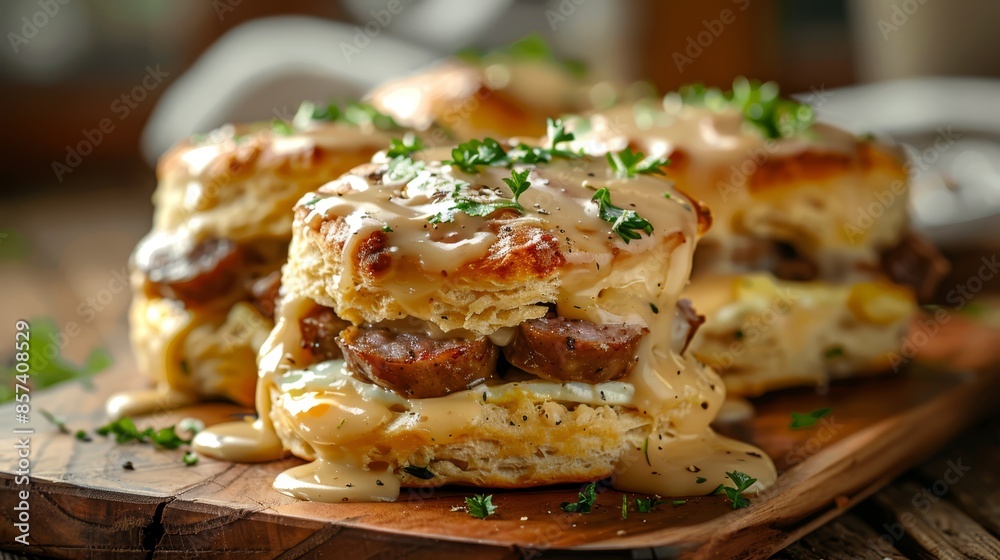 cheese and meat smothered in sauce, garnished with parsley cheese and meat smothered in sauce, garnished with parsley