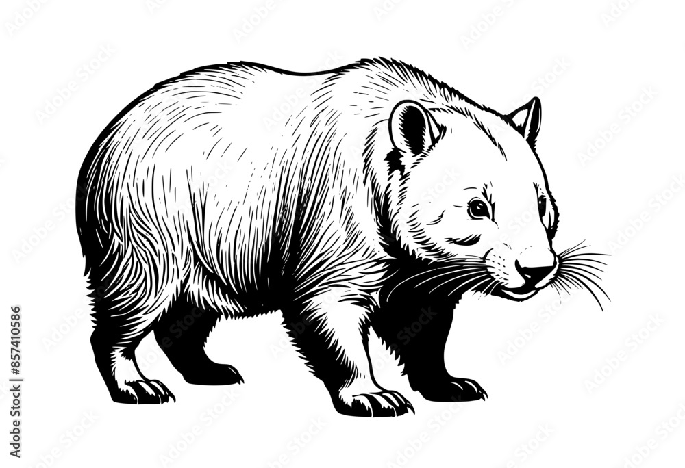 Outline of an Exotic Australian Creature Outline of an Exotic Australian Creature