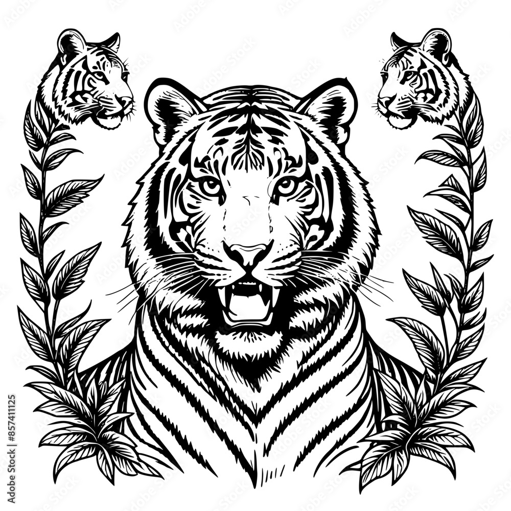 Fototapeta premium Prideful Feline Illustration Collection