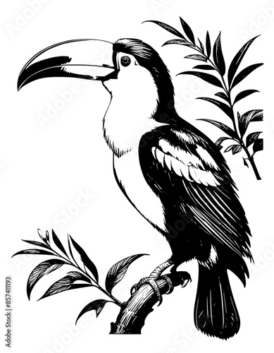 Wild and Beautiful Bird Stencil Art