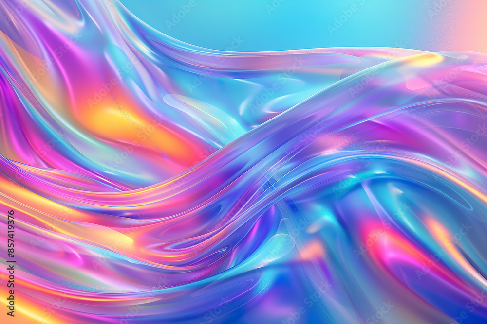 A colorful, flowing pattern of blue and pink A colorful, flowing pattern of blue and pink