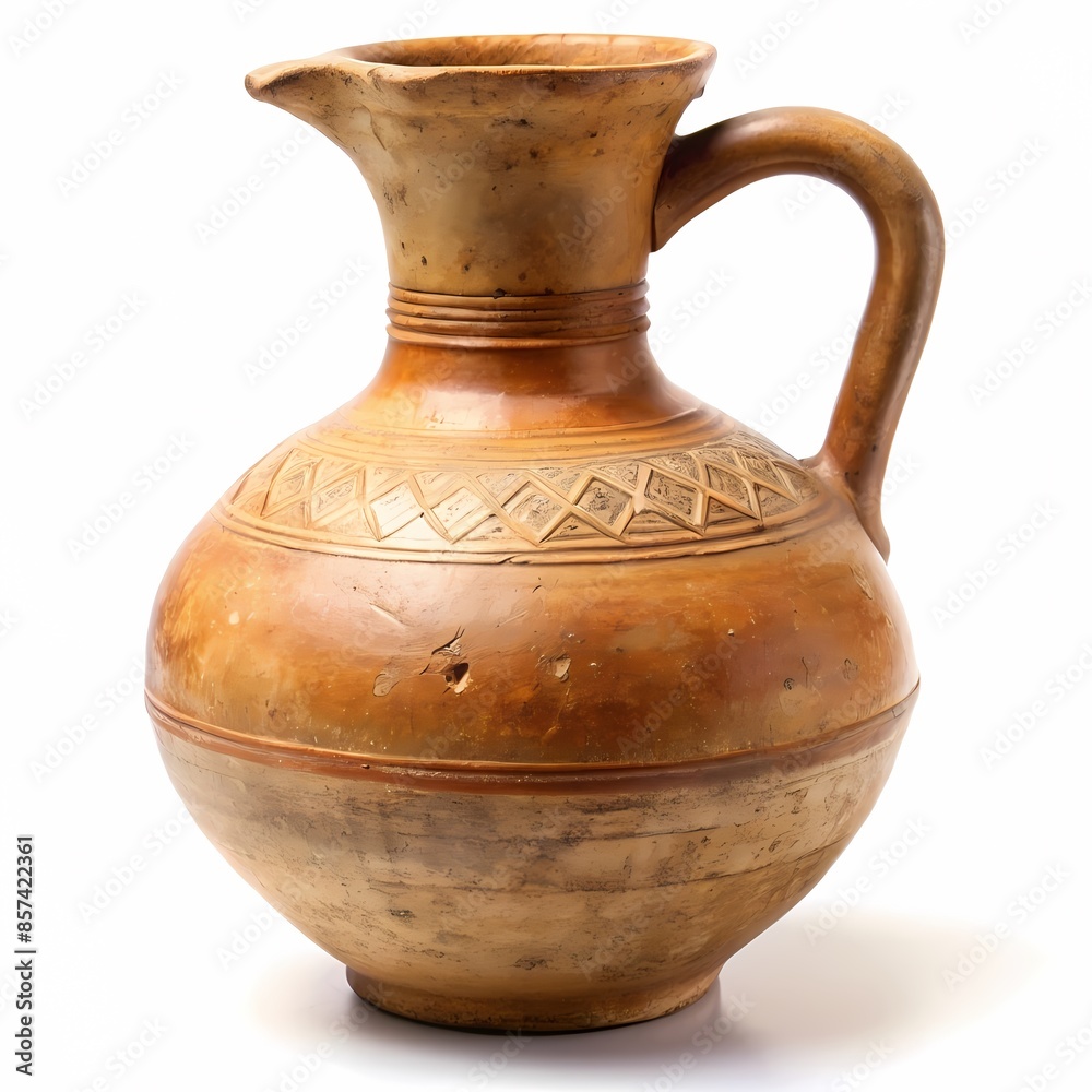 Middle Eastern Pitcher with Traditional Patterns for Home Decor Middle Eastern Pitcher with Traditional Patterns for Home Decor