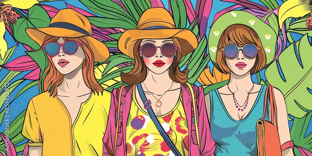 Kids coloring book cover with a fashion theme, bright colors, clean lines, 8K Kids coloring book cover with a fashion theme, bright colors, clean lines, 8K