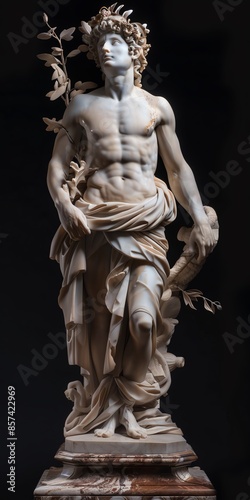 Marco Aurelio sculpture in 8K, masterpiece colors, high quality