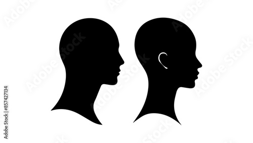 incognito profile picture for male and female in vector, profile picture for man and woman