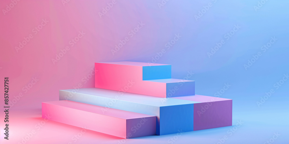 Abstract Pink Blue Geometric Shapes Minimalist Product Display Background
Abstract Pink Blue Geometric Shapes Minimalist Product Display Background