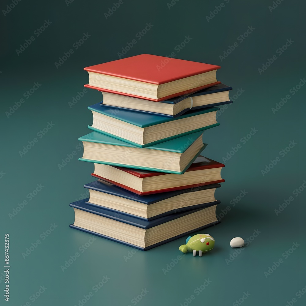 Stack of books on a white background Stack of books on a white background