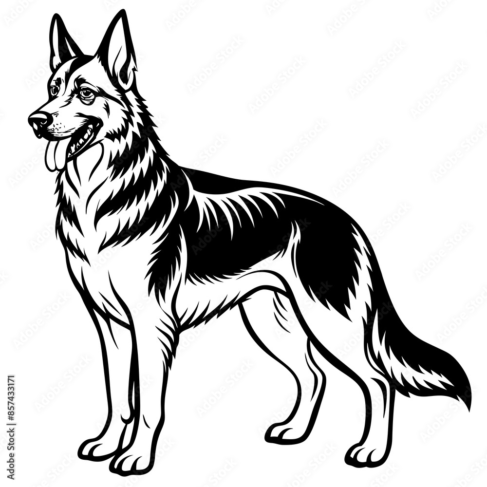 illustration of a dog illustration of a dog