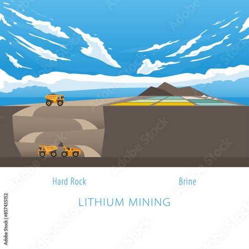 lithium mining with hard rock mining and lithium brine