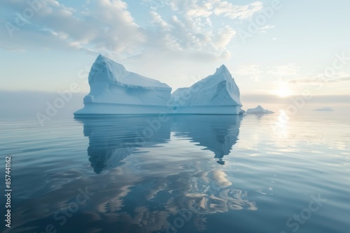 Iceberg Serenity at Sunset photo