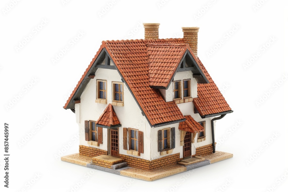 Model House with Red Roof Model House with Red Roof