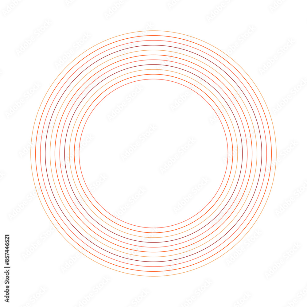 Fototapeta premium An abstract retro ring shape design element.