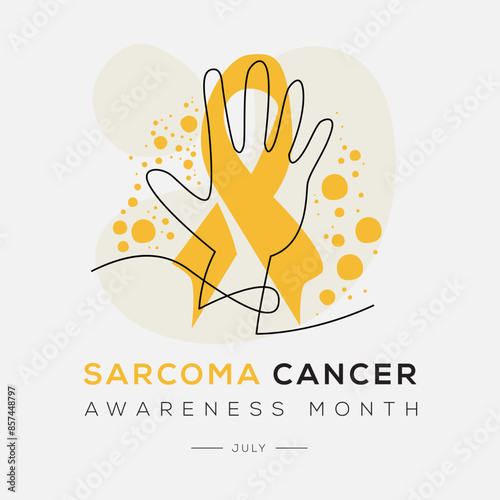 Sarcoma cancer awareness month, held on July.