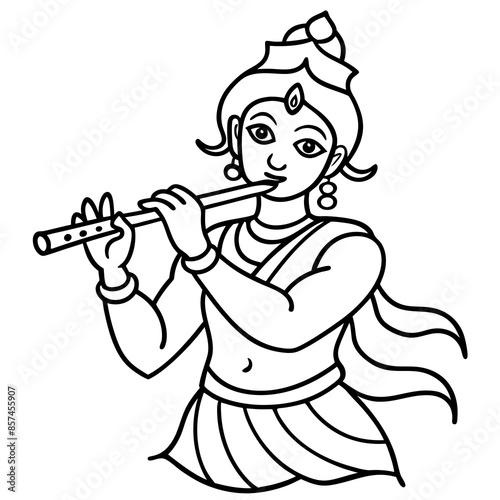 child playing flute