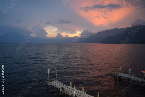Atitlan lake awesome picture in Guatemala