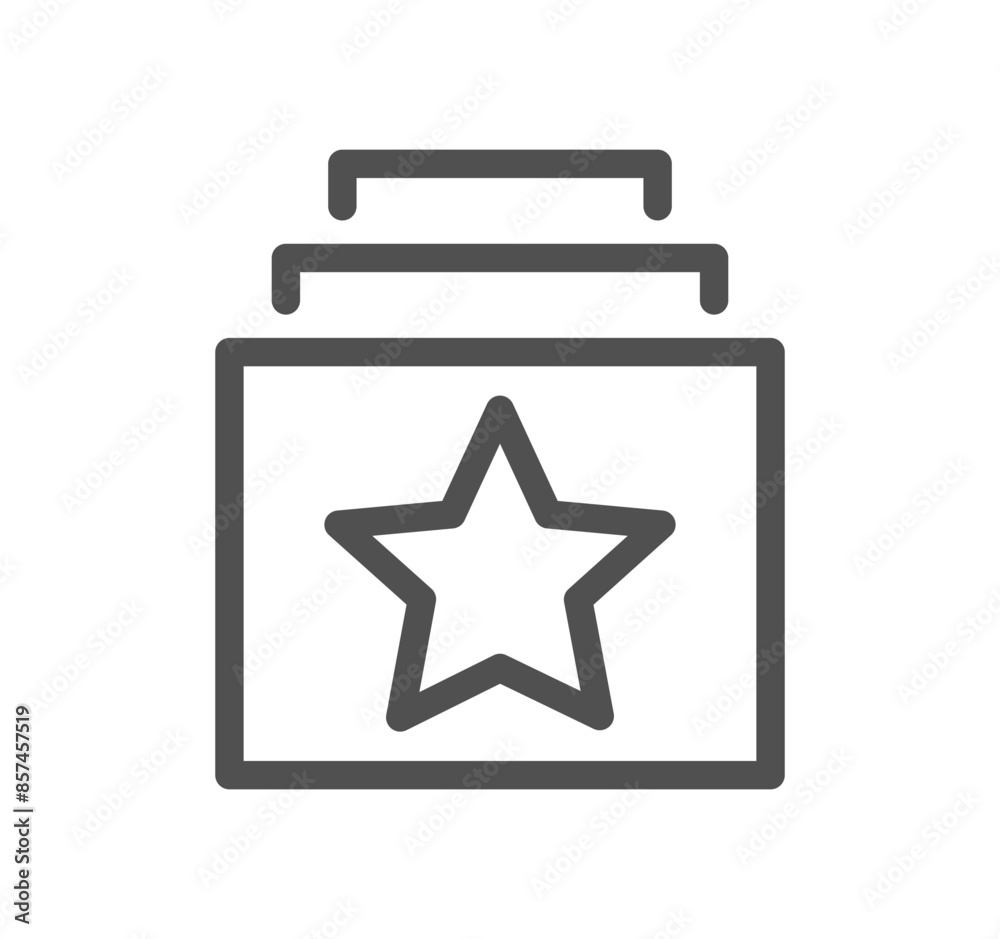 Star related icon outline and linear vector.
Star related icon outline and linear vector.