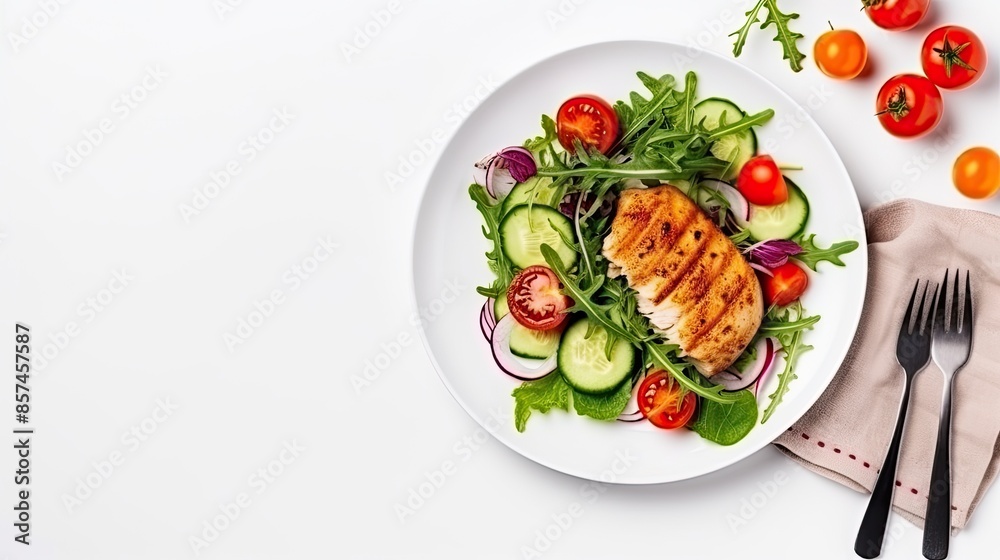 salad with chicken fillet salad with chicken fillet