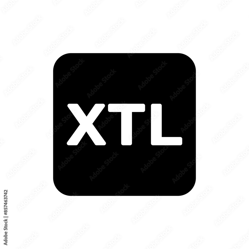 Obraz premium Marking of diesel fuel types: XTL graphic design. Diesel type of fuel labeling in the square