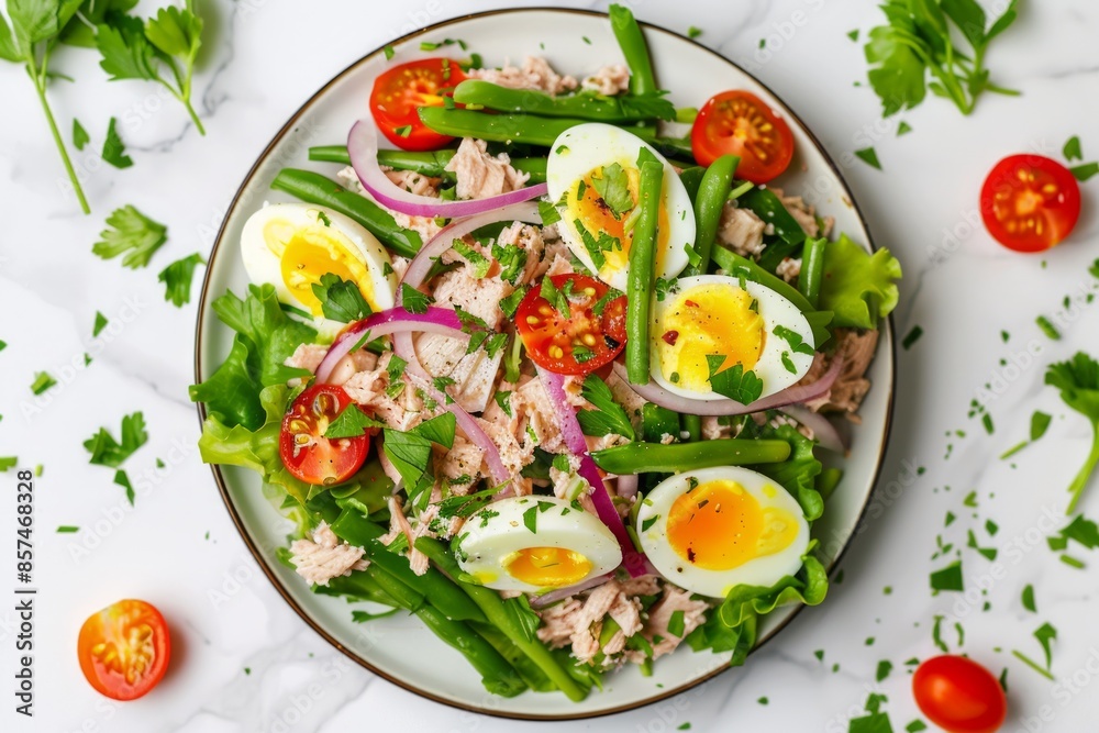 French salad with tuna nicoise French salad with tuna nicoise
