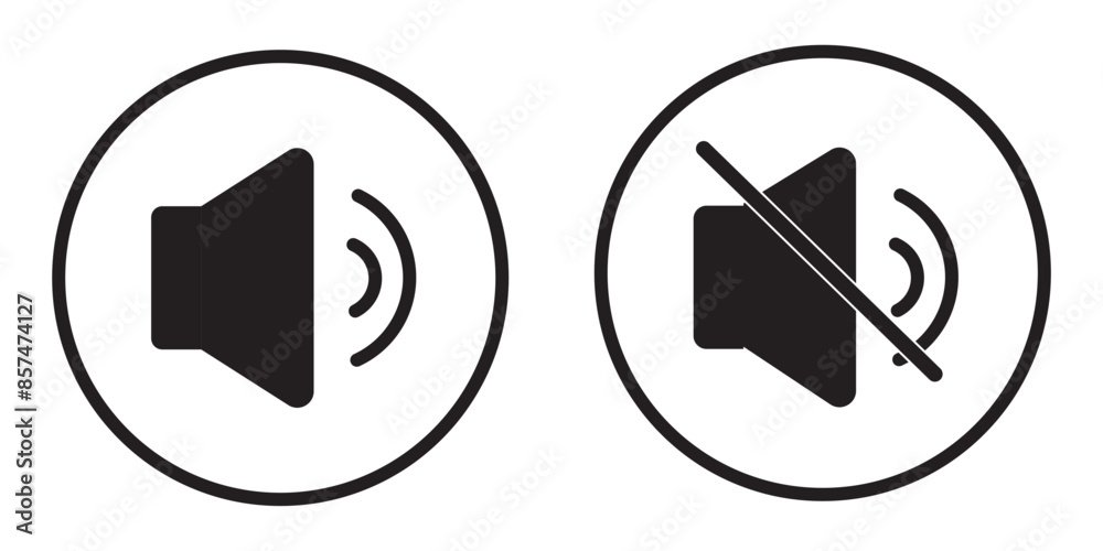Speaker Icon. Sound Icon, Vector Illustration Speaker Icon. Sound Icon, Vector Illustration