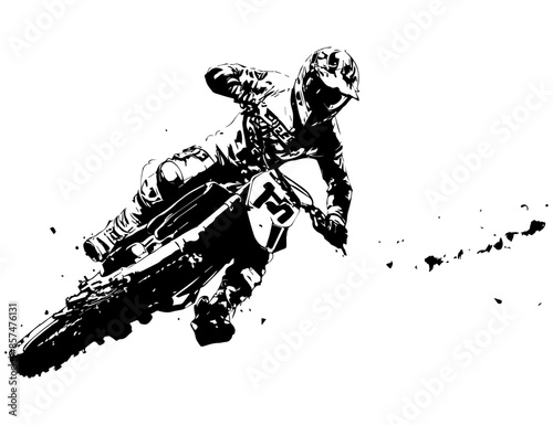 silhouette motocross