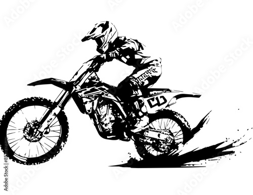 silhouette motocross