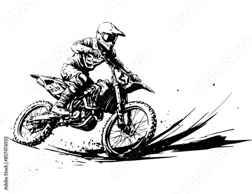 silhouette motocross