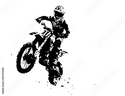 silhouette motocross