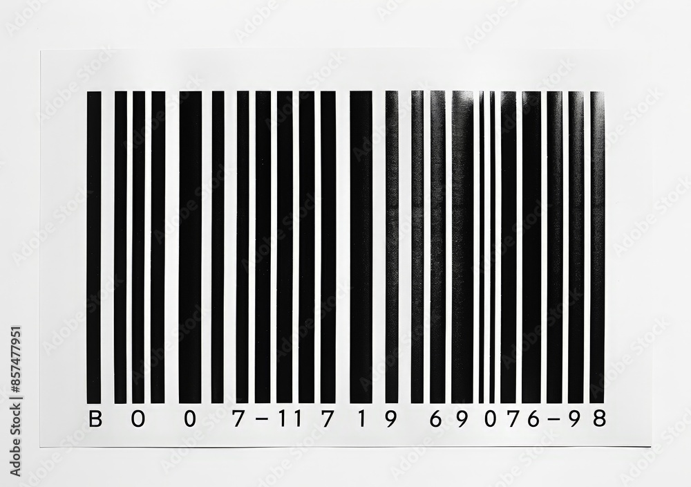 Black and White Barcode Printout: A versatile image for product catalogs, inventory systems, or to symbolize information. Black and White Barcode Printout: A versatile image for product catalogs, inventory systems, or to symbolize information.