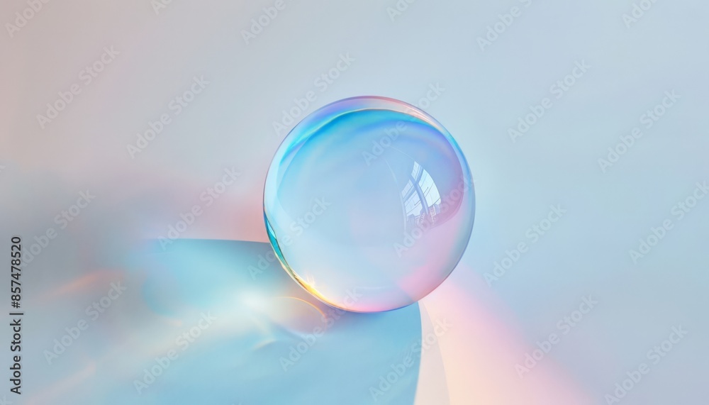 Transparent Bubble on a Clear Surface Transparent Bubble on a Clear Surface