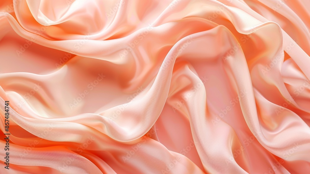Soft Peach Background for Skincare Branding Generative AI Soft Peach Background for Skincare Branding Generative AI