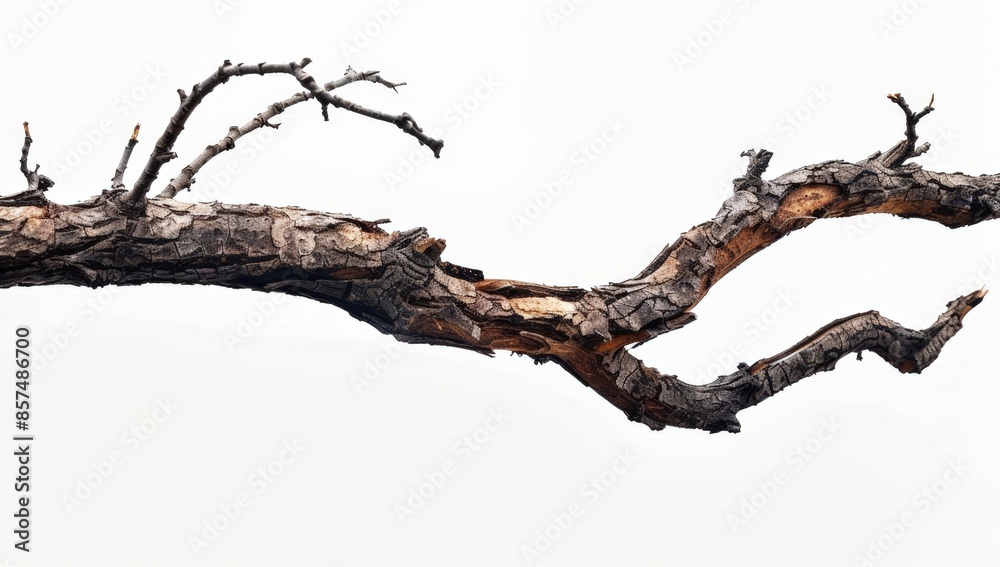 Nature's Art: Weathered, Barkless Tree Branch Nature's Art: Weathered, Barkless Tree Branch