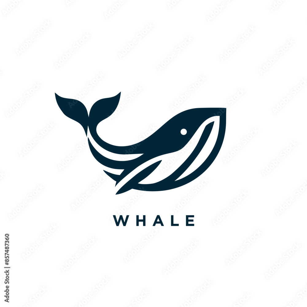 whale logo design concept icon symbol template whale logo design concept icon symbol template