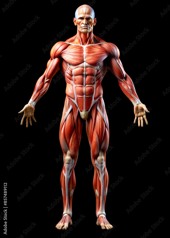 Detailed Anatomical Muscle Structure Illustration Detailed Anatomical Muscle Structure Illustration