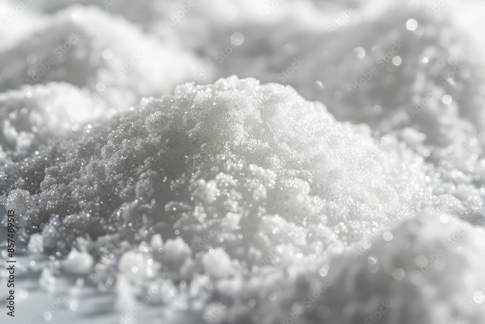 Sparkling Sugar in Close-up: Texture and Brightness Highlight the Tiny Crystals Sparkling Sugar in Close-up: Texture and Brightness Highlight the Tiny Crystals