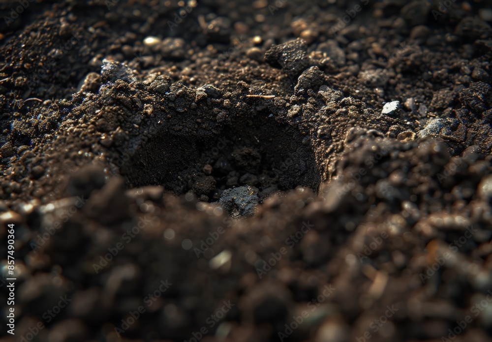 Close-up of a Mushroom in the Ground Close-up of a Mushroom in the Ground